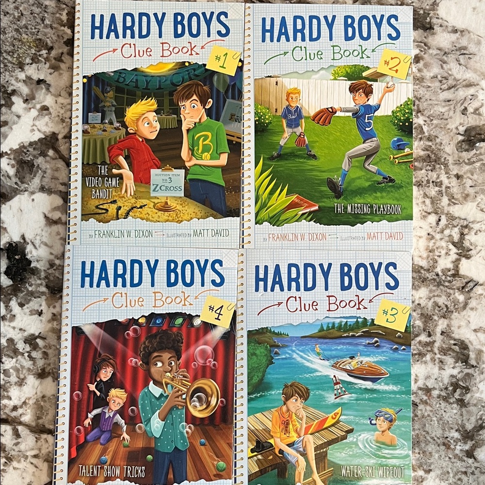 Hardy Boys - Clue Books #1-4 Set
